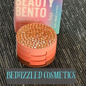 Kaja K-Beauty Bento Matte Trio EyeShadow Bedazzled Rhinestones Coral Sunrise New